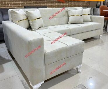 Sifarişlə divanlar: Künc divan, Qonaq otağı üçün, Parça, Bazalı — 7