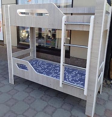 bunk bed: Б/у Двухъярусная кровать с лестницей самовывоз с Пишпека - — 1