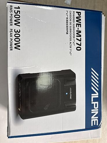 Аксессуарлар жана тюнинг: Активный сабвуфер Alpine PWE‑M770 (7" x 7") - Компактный активный — 3
