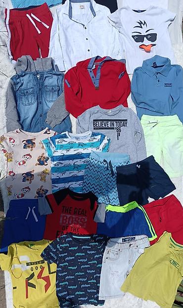 patike do 5000 dinara: Veliki paket dečije garderobe za dečaka (otprilike 4–5 god preko 40 — 2