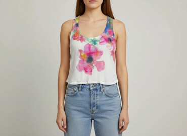 koszulka opadajaca na ramie: T-shirt damski, rozmiar S