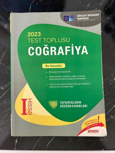 Testlər: Coğrafiya Testlər 11-ci sinif, DİM, 1-ci hissə, 2023 il lalafo.az -da Testlər: Coğrafiya Testlər 11-ci sinif, DİM, 1-ci hissə, 2023 il
