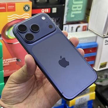 Apple iPhone: IPhone 17 Pro, Б/у, 256 ГБ, Синий, Чехол, Коробка, Кабель, 100 % — 15