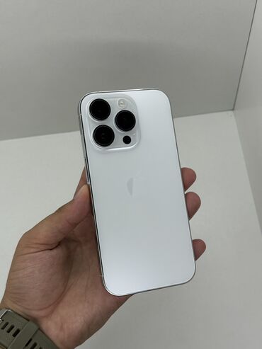 Apple iPhone: IPhone 14 Pro, Б/у, 512 ГБ, White Titanium, Защитное стекло, 83 %