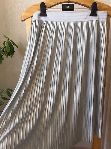 Юбки: Плиссированная юбка с эффектом металлик Бренд: Mango Размер: M/L Цвет — 6