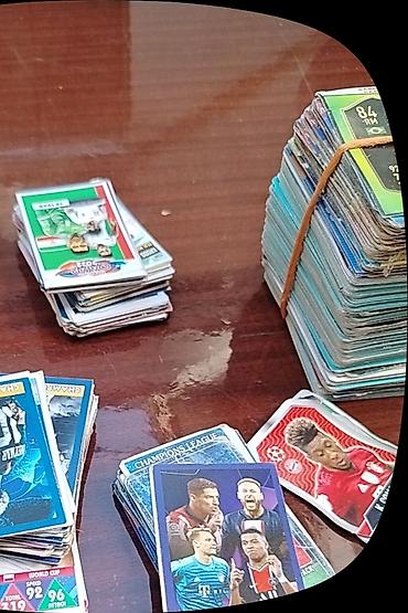 Futbol kolleksiya kartları dəsti - Müxtəlif seriyalardan böyük toplu