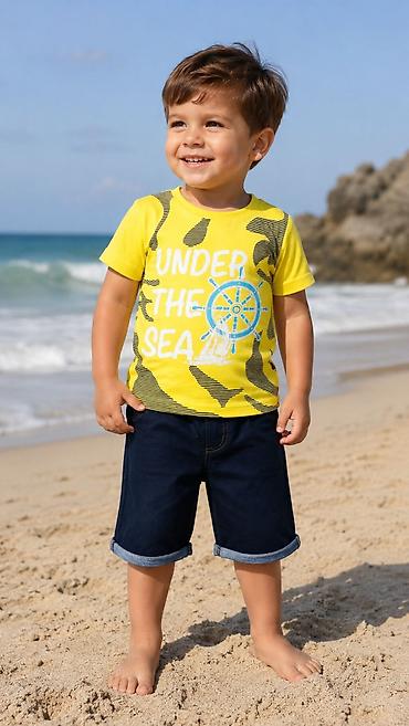 весенний: Одежда двойка на мальчика футболка и брюки на 5 лет👖👕 Комплектация — 1