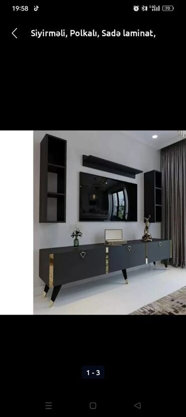 TV altlığı: Yeni, Düz TV altlığı, Polkalı, Laminat, Azərbaycan — 4