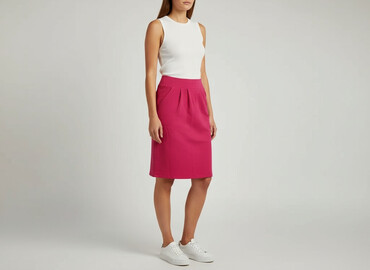 spódniczka midi z rozcięciem: Ewa Minge, Women`s skirt, size M
