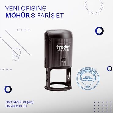 Digər biznes avadanlığı: Ciddi Hesabat Blankları
Möhür və Ştampların
Hazırlanması — 6