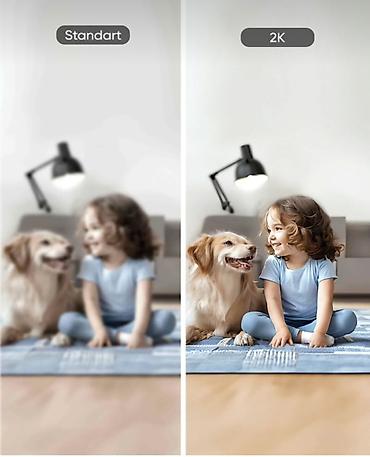 Фото и видеокамеры: Ağıllı Daxili Təhlükəsizlik Kamerası – 2K QHD Alınıb isdifade — 8