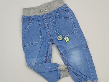 rajstopy 5 10 15: Spodnie jeansowe, 5.10.15, 12-18 m, stan - Zadowalający
