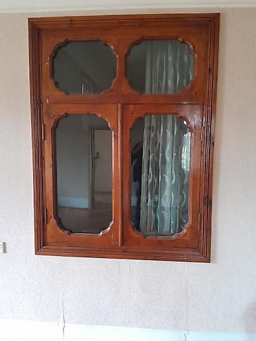 taxta pol ucun: Taxta çərçivəli klassik pəncərə - Material: keyfiyyətli bərk ağac — 1
