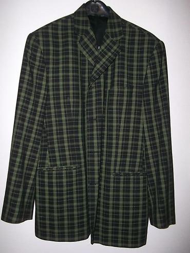 massimo duti: Karirani sako sa prslukom (komplet) Tre Fratelli. Par puta obučen. Kao — 1
