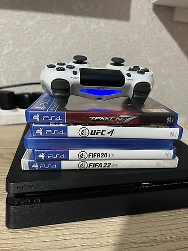 PS4 (Sony PlayStation 4): PlayStation 4 Slim (чёрная) — игровая консоль с комплектом аксессуаров — 2