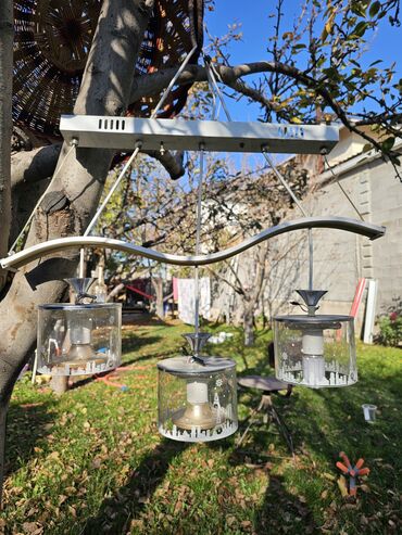 светильник настенный: Подвесной светильник на 3 плафона - Тип: потолочная люстра-подвес. -