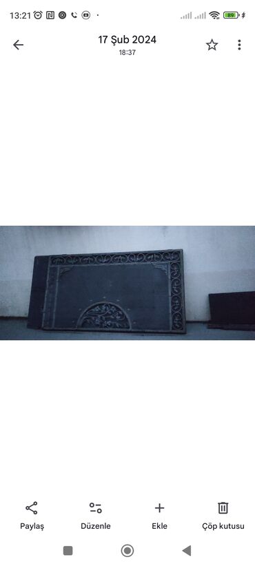 taxta qapi satisi: Dəmir giriş qapısı – dekorativ naxışlı - Material: qalın metal/dəmir
