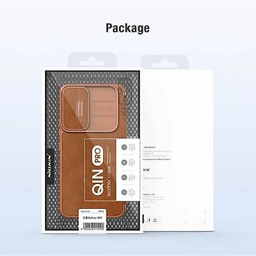 Maske i futrole za telefone: Maska Nillkin Qin Pro za Samsung Galaxy S22 Plus crna. Kataloški broj — 14