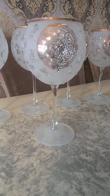 bayram: Qədəhlər, rəng - Ağ, Şüşə, 6 ədədli dəst, 300 ml — 10