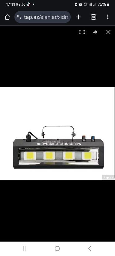 şiti: Təcili Lampa Bodyguard Strobe 80W super vəziyyətdə.musiqi qoşulan an