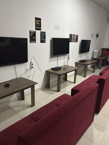 оборудование для производства воды: PlayStation oyun zalı – tam avadanlıqla 10 divan 10 jurnalni 5 ps3 3