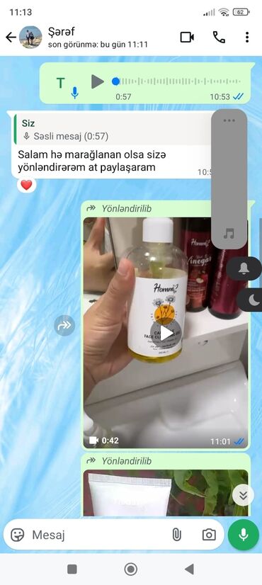 Bilərziklər: Üz yuma geli