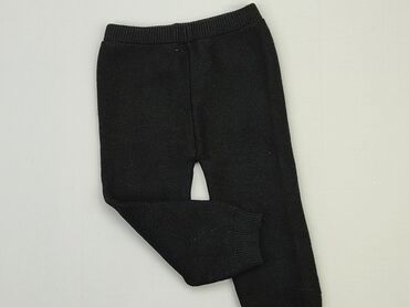 czarne elastyczne spodnie wysoki stan: Spodnie dresowe, 2-3 lat, 92/98, stan - Dobry