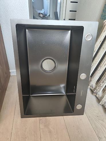 silver kitchen: Кухонная мойка, Врезной способ установки, Материал: Металл, Размер: 60 x 43 см — 2