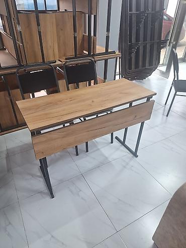 Balkon üçün, Yeni, Qatlanan, Dördbucaq masa, 2 stul