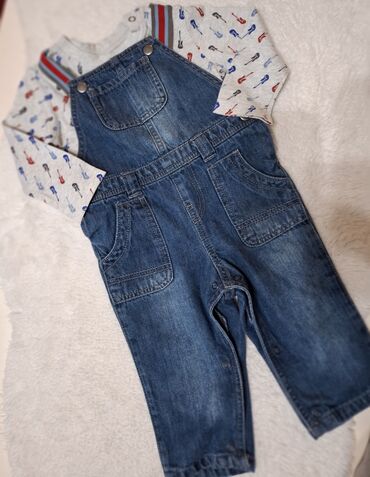 komplet za bebe: F&F, Set: T-shirt, Jeans, 74-80