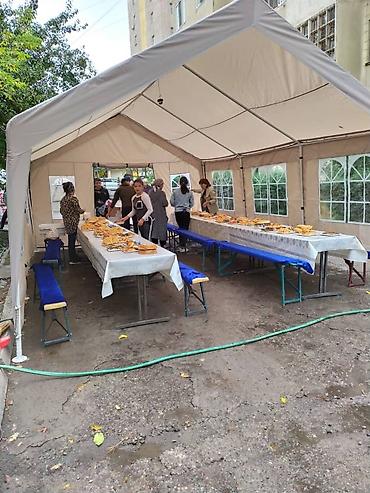 Аренда юрт: Аренда юрты, Каркас Деревянный, 80 баш, С полом, Самовар, Стол — 6