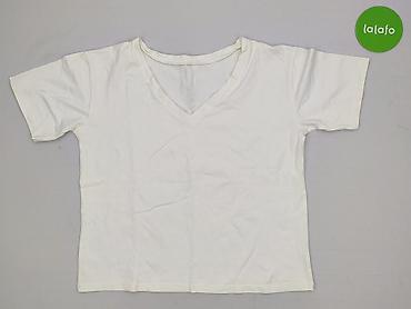 bluzki basic z dekoltem v: T-shirt damski, rozmiar M — 2