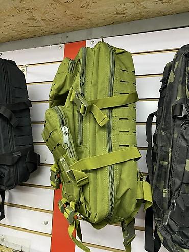 Рюкзактар: Тактический рюкзак (оливковый), с лазерной MOLLE-панелью - — 2