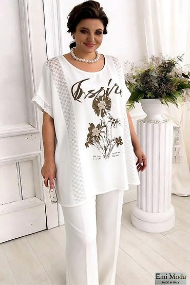 Bluze: Ženska bluzica/pončo „Emi Moda“ – Made in Italy - Kroj: širok, pončo — 11