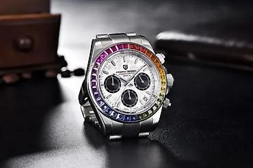 Ručni satovi: PAGANI DESIGN PD-1644 Sport - 40mm - RAINBOW - Rolex Daytona Potpuno — 3