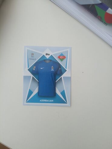 original toplar: Orginal Topps kartı Uefa nations league Azərbaycan formasi karti