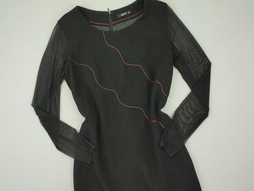 czarna sukienki z rozcięciami: Dress, XL (EU 42), condition - Very good