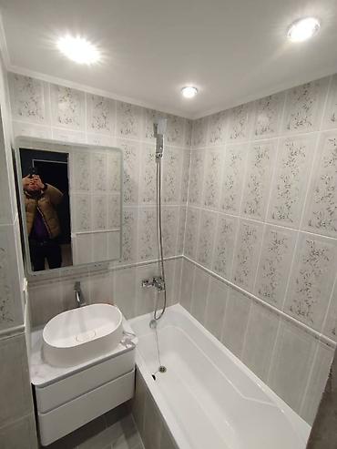 Ванны: Современный санузел в минималистичном стиле. - Отдельная зона ванны с — 6