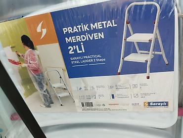 Cтремянки: Məhsul: Saraylı Practical Steel Ladder – 2 pilləli metal nərdivan — 2