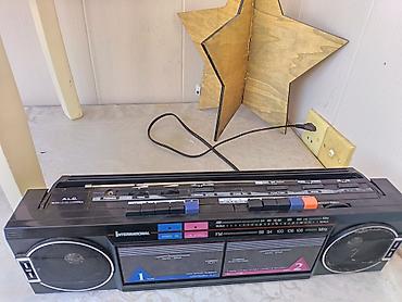 Магнитофоны: International markalı portativ boomboks – iki kasetli radio-maqnitofon — 2