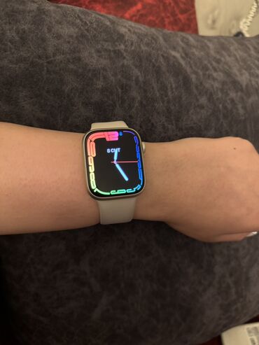 saatda: İşlənmiş, Smart saat, Apple, Sensor ekran, rəng - Bej
