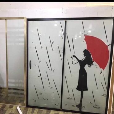 Duş kabinaları, arakəsmələr: 6mm 8mm 10mm sade mat dekorlu şüşələrdən hazirlanan duskabinlərin — 11