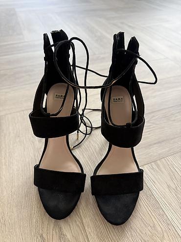 Айымдардын бут кийими: Туфли, 38, Zara, Колдонулган, түсү - Кара, Акылуу жеткирүү, Өзү алып кетүү — 2
