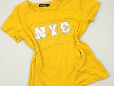 żółte bluzki eleganckie: T-shirt, M, stan - Dobry