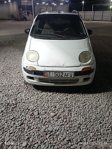 чуй: Daewoo Matiz: 2000 г., 0.8 л, Механика — 4