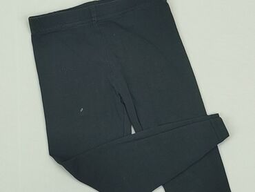 sukienka letnia czarna w kwiaty: Leggings for kids, 2-3 years, 92/98, condition - Very good