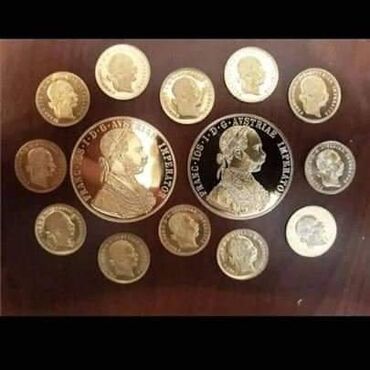 Numizmatika i filatelija: Franc Jozef dukat 24K pozlata Cena 1800din veliki/ cena 1200din mali — 7