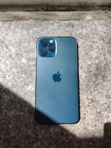 orjinal ses: IPhone 12 Pro Max, 128 GB, Pacific Blue, Face ID