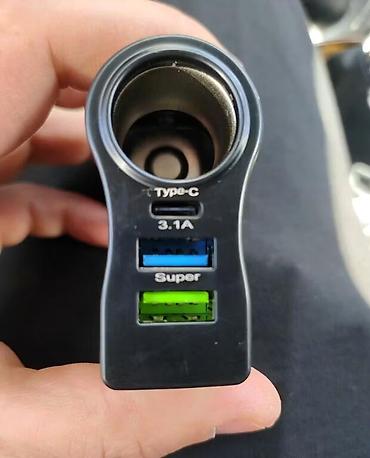 volta vs 1: Avtomobillər üçün 6 portlu işıqlı şarj cihazı yenidir. Avtomobilin — 1