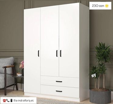 siyirməli dolab: Açılan, 3 qapılı Düz dolab, Şifonyer